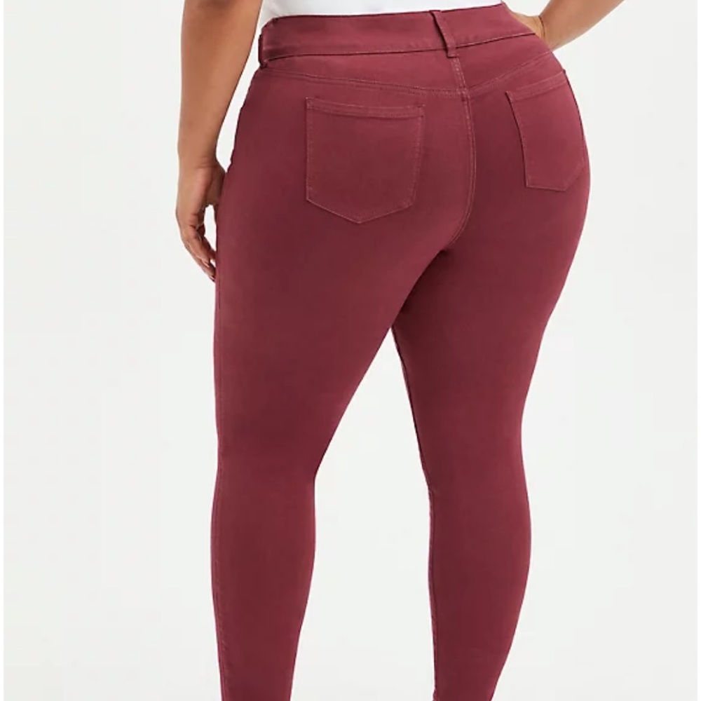 Super Soft Dark Red Jegging - Picture 4 of 6
